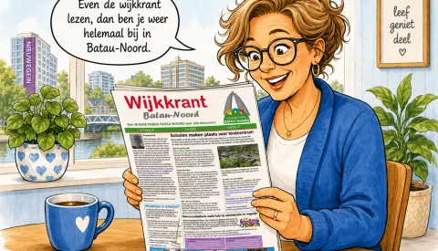 De wijkkrant voor de wijk Batau-Noord is weer uit
