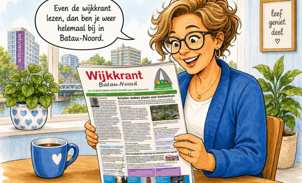 De wijkkrant voor de wijk Batau-Noord is weer uit
