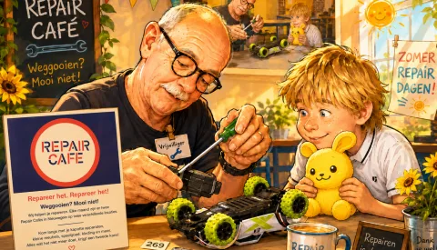 Repair Café Nieuwegein helpt inwoners met kapotte zomerspullen