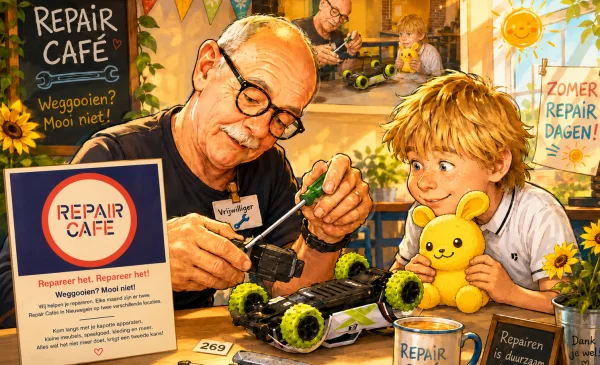 Repair Café Nieuwegein helpt inwoners met kapotte zomerspullen