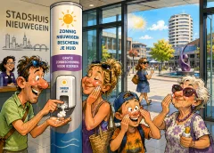 Gratis zonnebrand in het Stadshuis: Nieuwegein krijgt eigen zonnebrandpaal