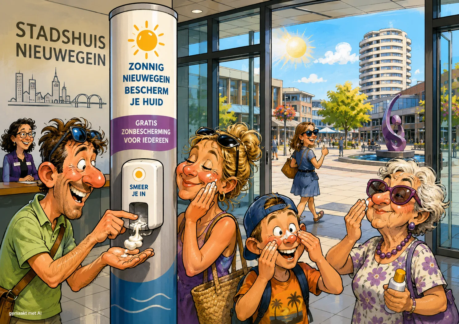 Zonnebrandpaal