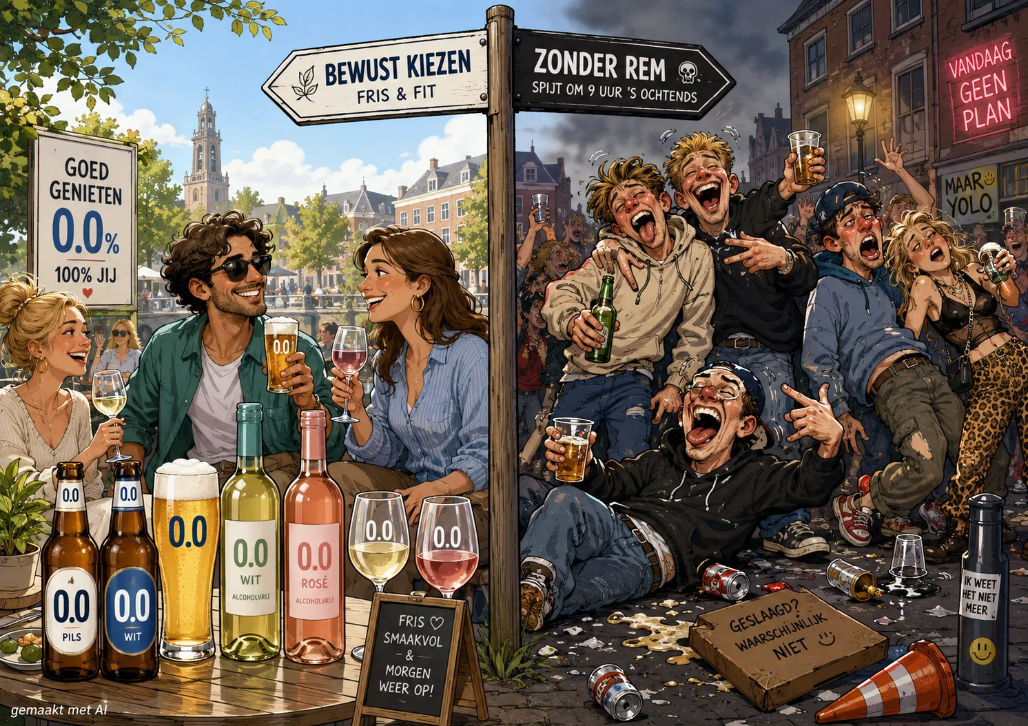 alcohol 0.0 bier en wijn
