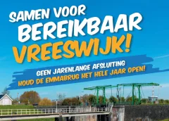 Actie bij Emmabrug: Vreeswijk wil niet opnieuw worden afgesneden