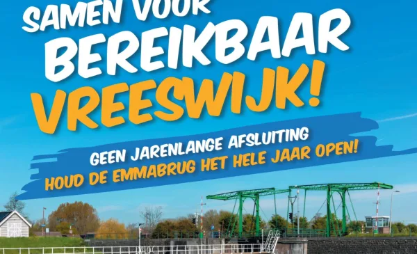 Actie bij Emmabrug: Vreeswijk wil niet opnieuw worden afgesneden