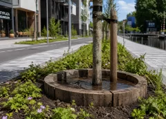 Nieuwegein helpt jonge bomen de droogte door