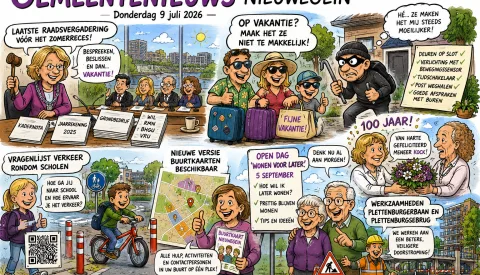 Het gemeentenieuws voor deze week