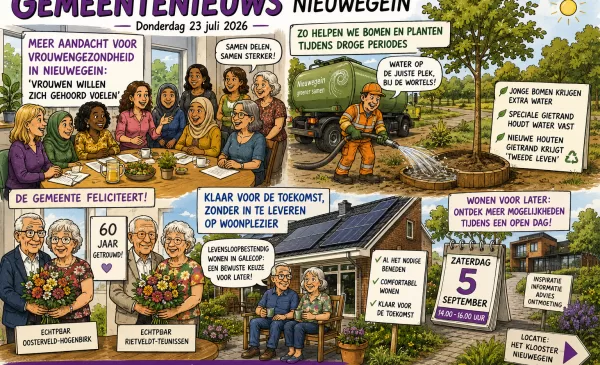 Het gemeentenieuws voor deze week