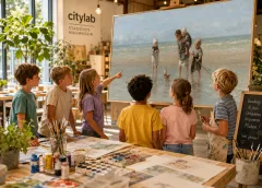 KunstGein4Kids laat kinderen schilderen als een echte meester