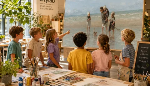 KunstGein4Kids laat kinderen schilderen als een echte meester