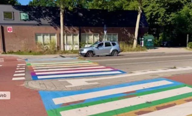 Regenboogzebrapad