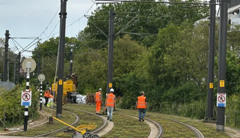 Nieuwegein City krijgt groene primeur tussen de tramrails