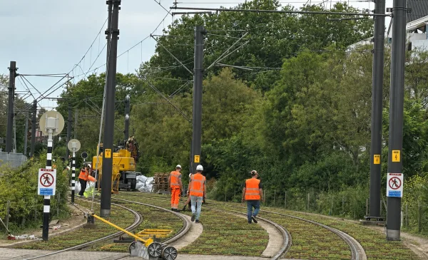 Nieuwegein City krijgt groene primeur tussen de tramrails