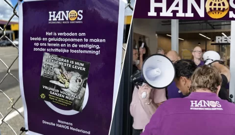 Activisten trekken HANOS Nieuwegein binnen tijdens protest tegen foie gras